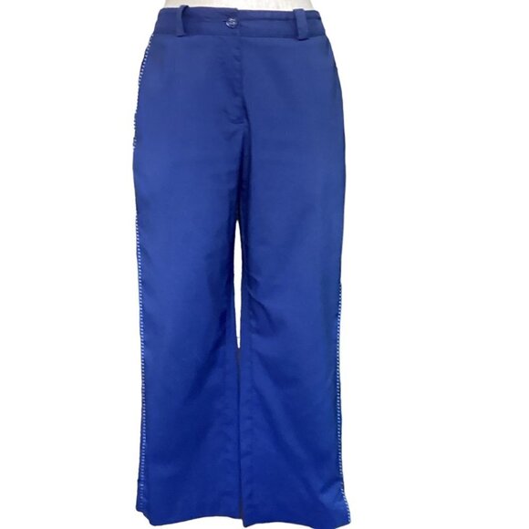 Nike Golf Tour Performance Dri-Fit Golf Pants Womens Sz 8 33x24" Blue S#113L - Picture 1 of 8